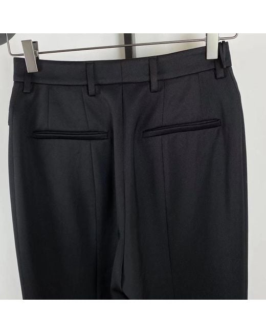 Prada Black Front Pocket Tailored Trousers
