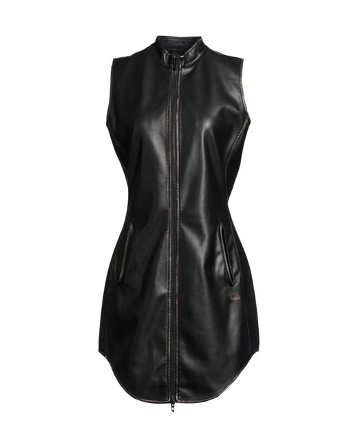 DIESEL Black Simple Solid-Color Sleeveless Dress