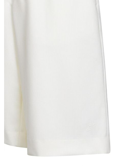 Jacquemus White The Moisson Shorts for men