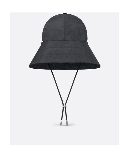 Dior Black Homme All-Over Patterned Hat for men
