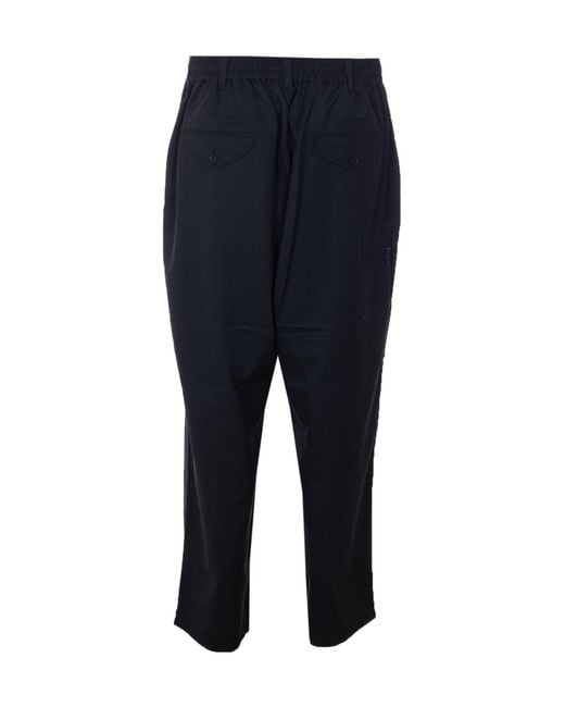 Y-3 Blue Drawstring Pants for men