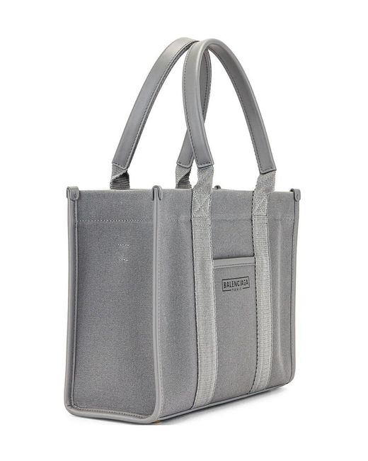Balenciaga Gray Logo Shoulder Bag