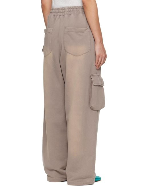 OPEN YY Natural Washed Pocket Baggy Sweatpants