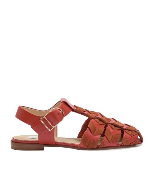 Gabriela Hearst Brown Willow Leather Sandals