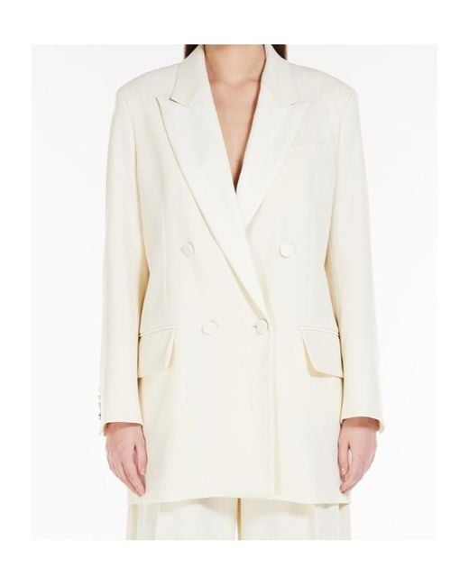 Max Mara Natural Monica Button-Up Jacket