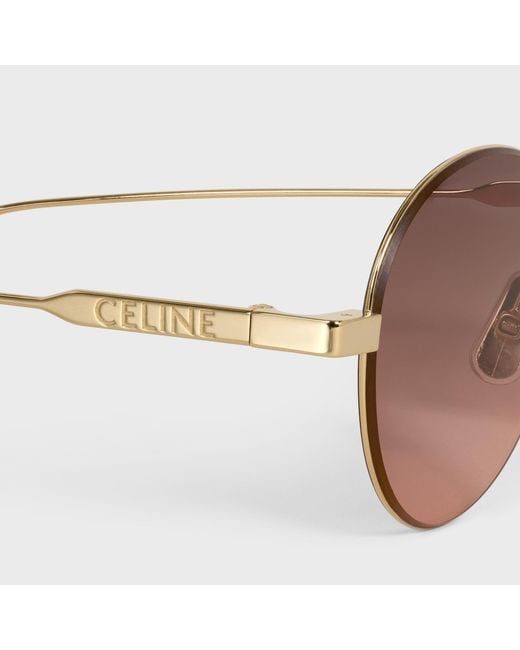 Céline Pink Metal Frame 28 Sunglasses