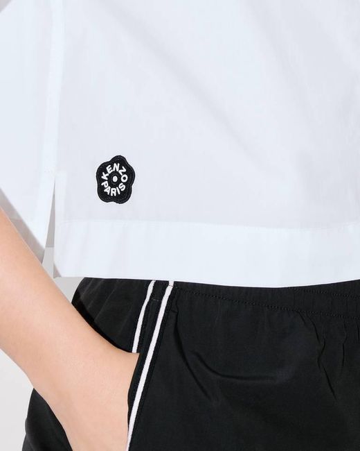 KENZO Blue Boke Flower 2.0 Baseball Short Sleeve Shirt