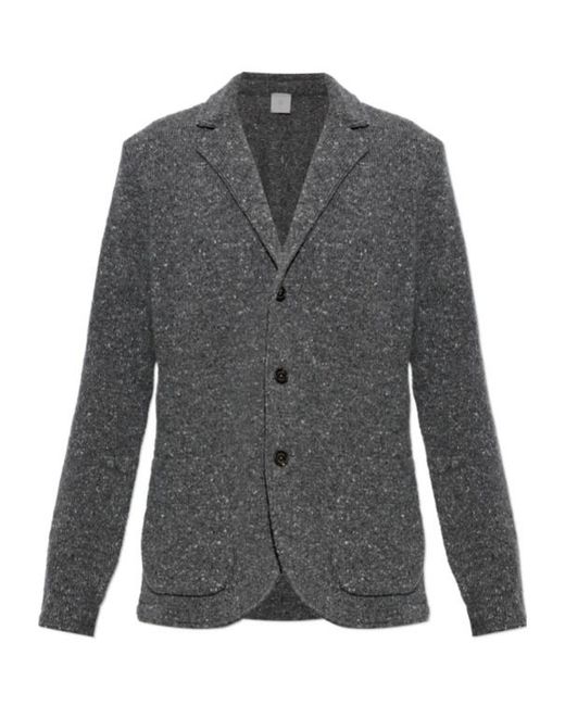 Eleventy Gray Long-Sleeve Cardigan for men