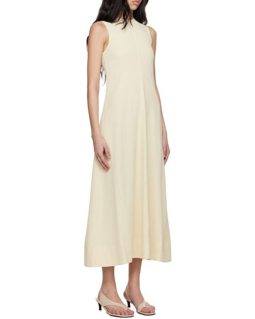 Totême White Sleeveless Maxi Dress