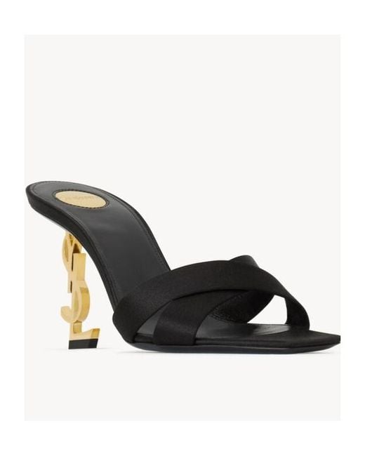 Saint Laurent Multicolor Opyum Open Toe Mules