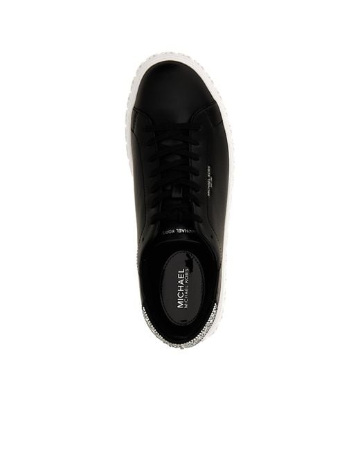 Michael Kors Black Embellished Low-Top Sneakers