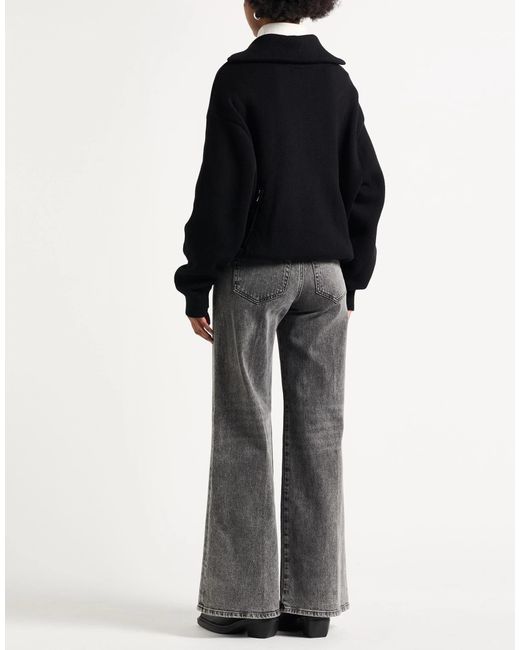 Balenciaga Black Solid Color Lightweight Knit Top