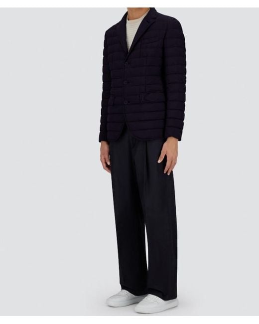 Herno Blue Ecoage Blazer for men
