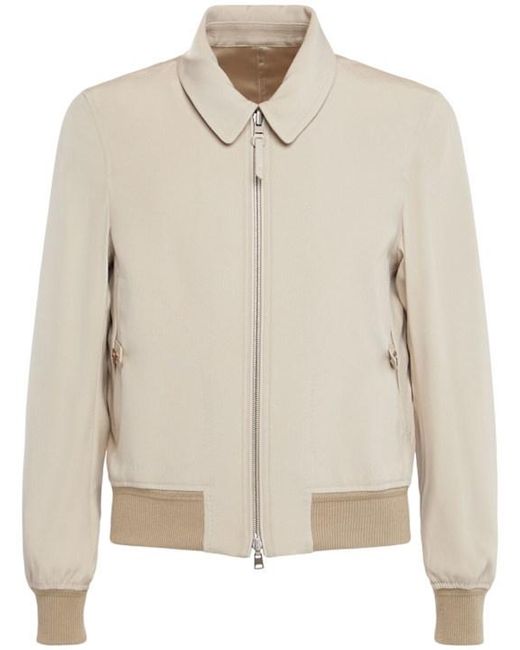 Tom Ford Natural Silk Satin Reversible Jacket for men