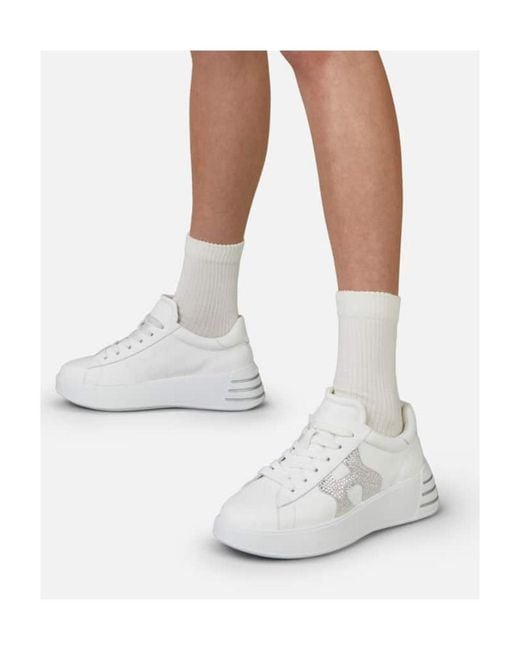 Hogan Gray Rebel Low-Top Sneakers