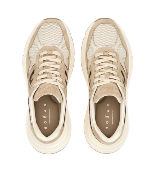 Hogan Natural Hi-Fi Lace-Up Sneakers