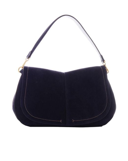 Gianni Chiarini Blue Helena Large Shoulder Bag