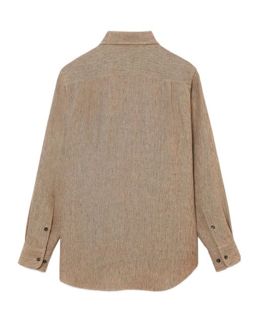 Loro Piana Natural André Long-Sleeved Shirt