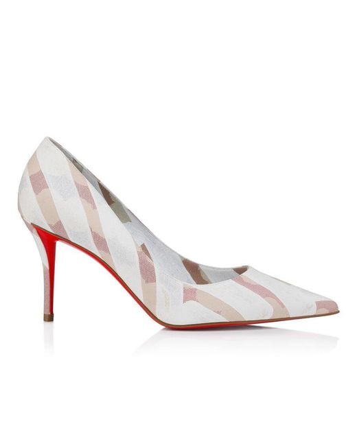 Christian Louboutin White Miss Z Pointed Toe Pumps