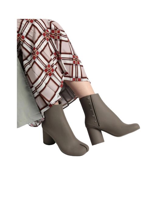 Maison Margiela Gray Minimalist Ankle Boots