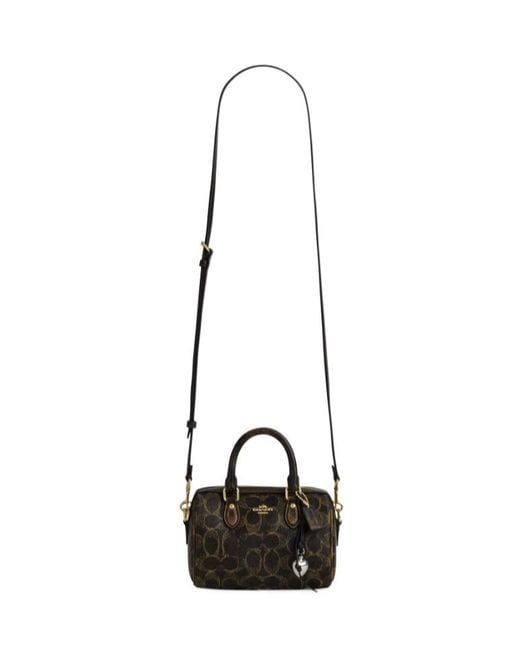 COACH Black Mini Rowan Crossbody Bag