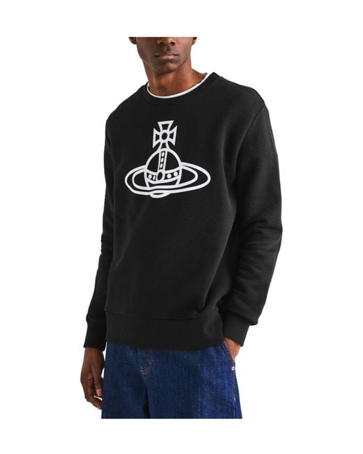 Vivienne Westwood Black Crew Neck Sweater for men
