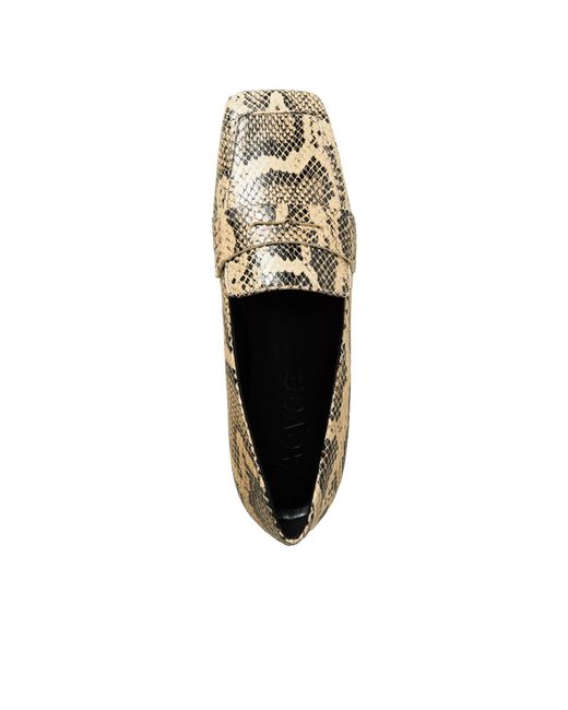 Aeyde Brown Tom Imitation Snake-Pattern Loafers