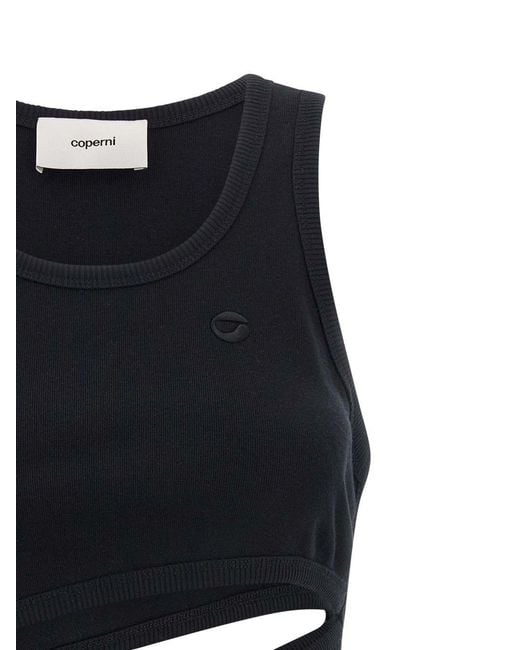 Coperni Black Spiral Tank Top