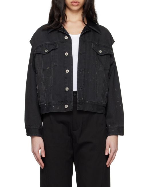 MM6 by Maison Martin Margiela Black Buttoned Jacket