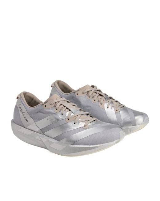 Y-3 Gray Adios 9 Running Shoes for men