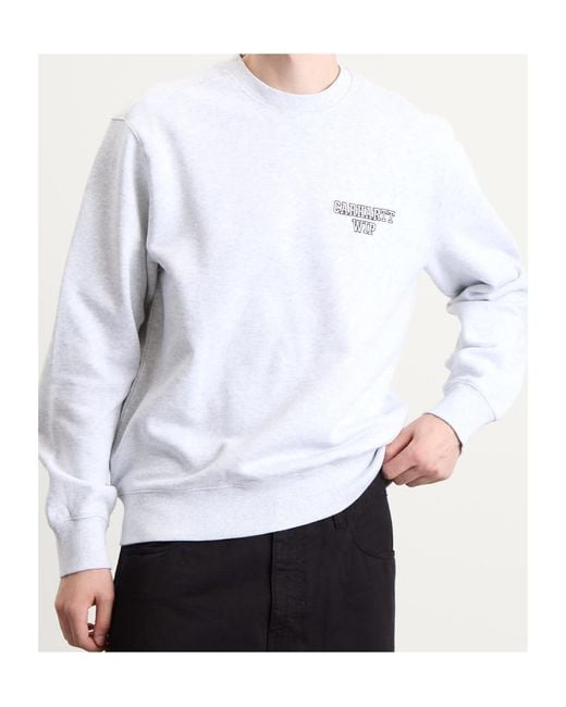 Carhartt White Alumni Sweatshirt for men
