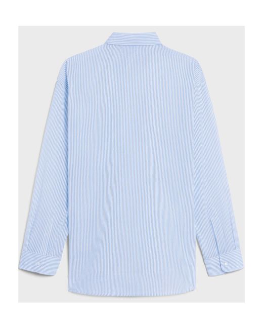 Céline Blue Oversized Shirt