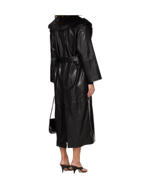 Nour Hammour Black Long-Sleeved Coat