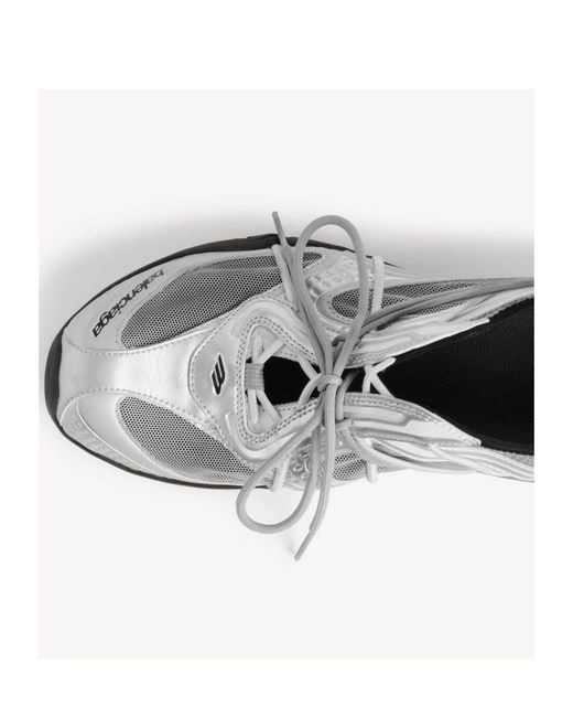 Balenciaga White Radar Slip-On Sneakers
