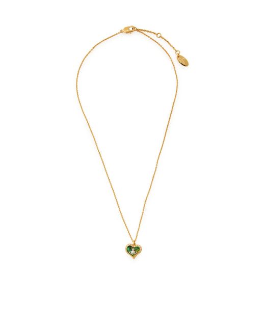 Vivienne Westwood Metallic Crystal-Embellished Heart Necklace