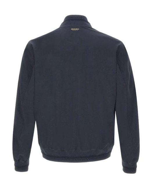 Woolrich Blue Urban Wesley Bomber Jacket for men