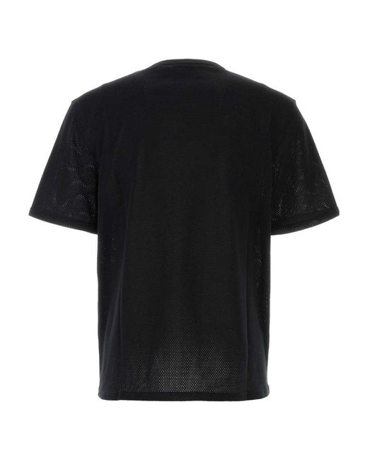 McQueen Black Logo Printed Crewneck T-Shirt for men