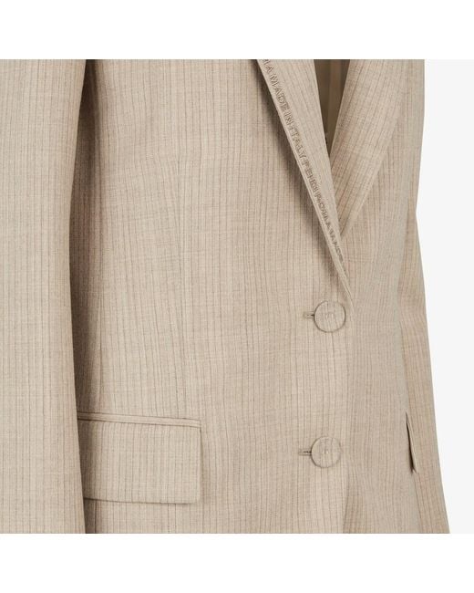 Fendi Natural Flannel Blazer