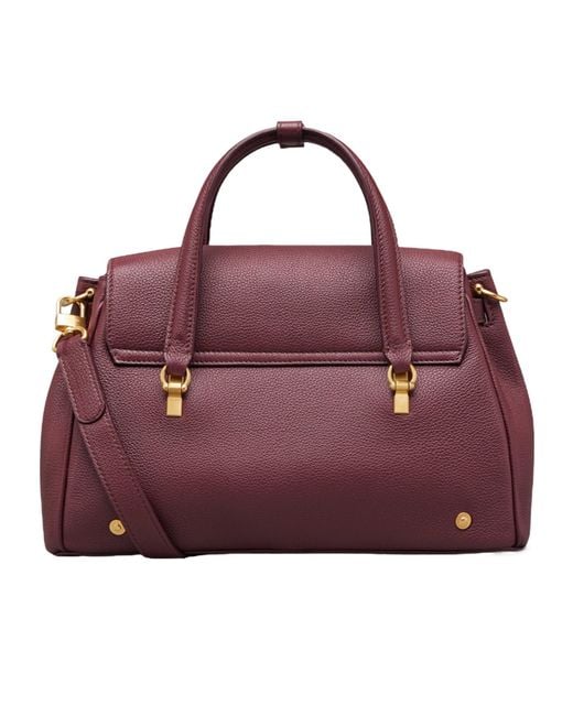 Thom Browne Purple Bolton Small Top Handle Bag