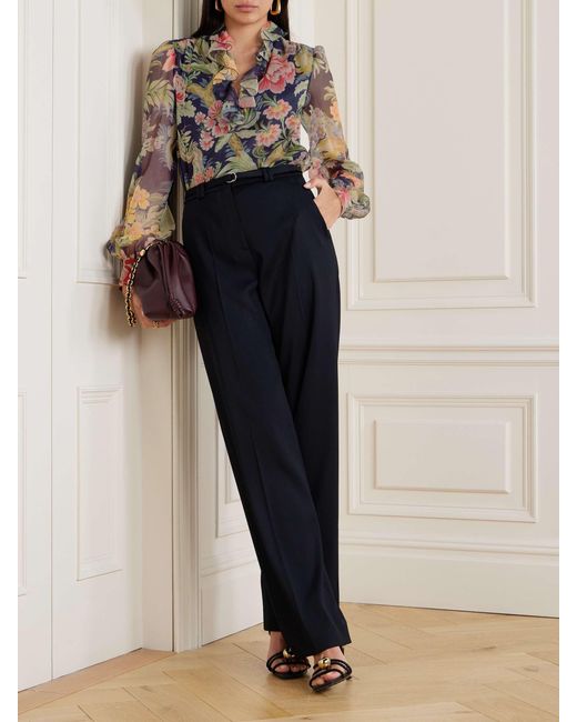 Etro Multicolor Printed Silk Blouse