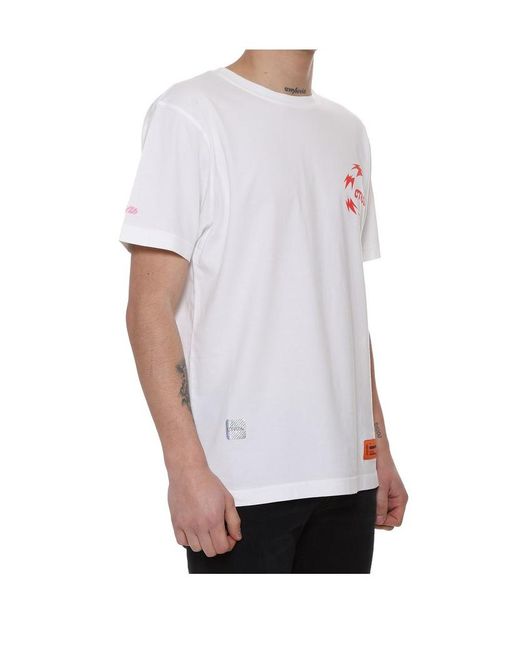 Heron Preston White Printed T-Shirt for men