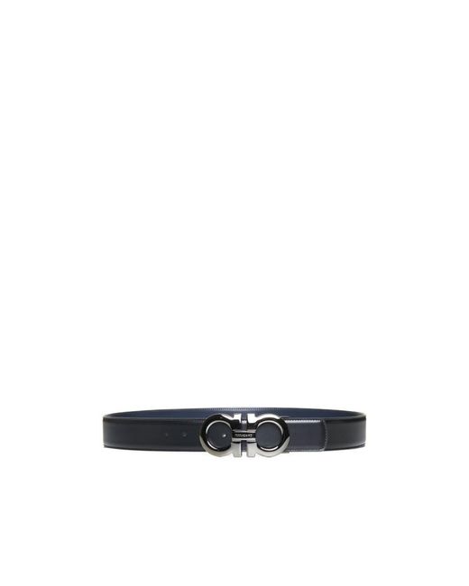 Ferragamo Blue Double-Sided Belt for men