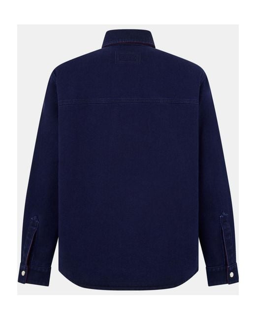 Gucci Blue Long Sleeve Reversible Denim Shirt for men