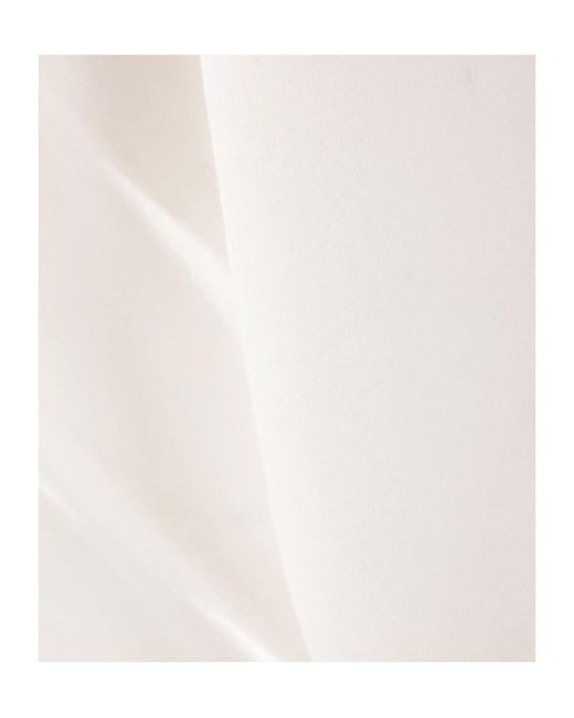Yohji Yamamoto White Cut-Out Cotton Top