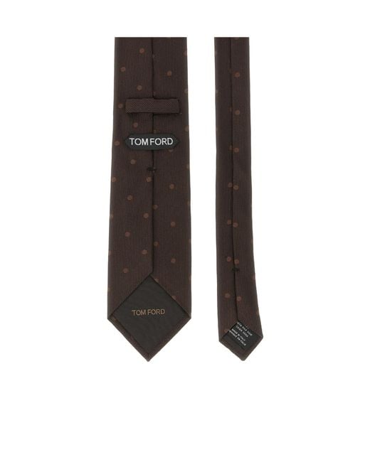 Tom Ford Black Arrow-Shaped Tie for men