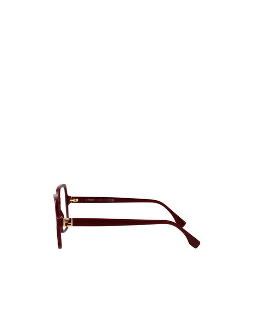Fendi White Eyewear Square Frame Glasses