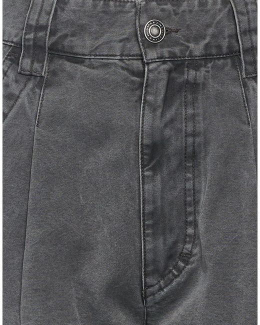 Isabel Marant Gray Fashionable Solid Color Cargo Pants