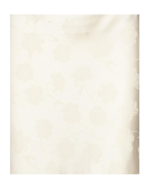 ROTATE BIRGER CHRISTENSEN White Satin Halterneck Maxi Dress
