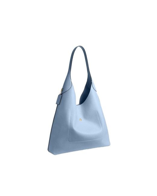 COACH Blue Brooklyn 28 Logo Detailed Shoulder Bag