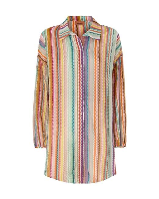 Missoni Multicolor Zigzag-Pattern Shirt